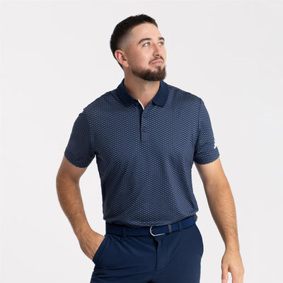 Beyond The Course Textured Polo Collegiate Navy/Preloved Ink