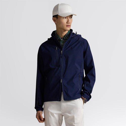 RLX Full Zip Woven Windbreaker Jacket Refined Navy