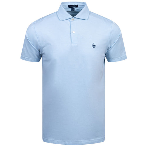 Albatross Cotton Blend Pique Polo Blue Frost - AW24