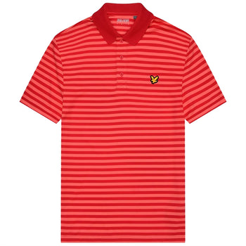 Golf Broad Stripe Polo Birdie Red/Red Bud