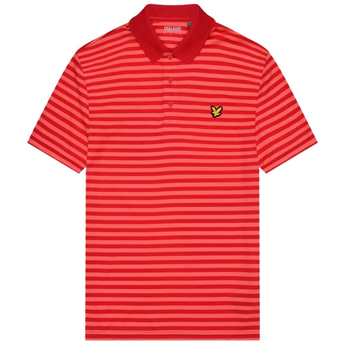 Golf Broad Stripe Polo Birdie Red/Red Bud - AW24