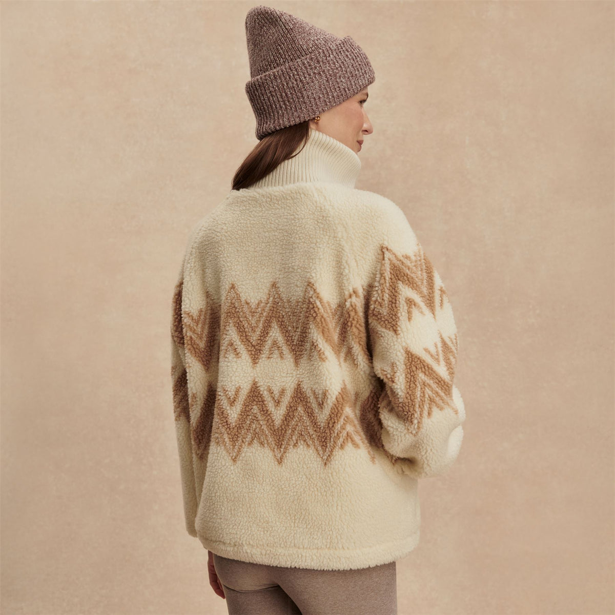 Hendrik Half Zip Sherpa Egret