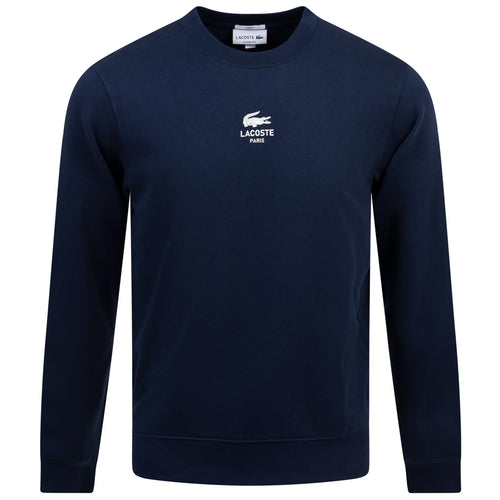 Crew Neck Cotton Knit Jumper Navy - AW24