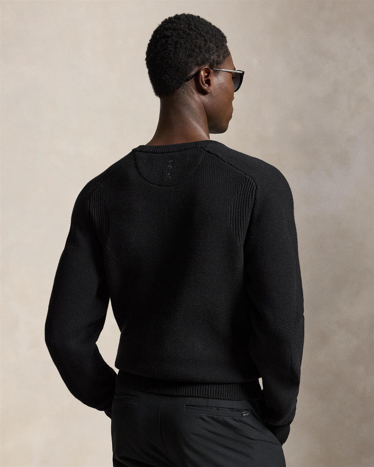 Performance CottonBlend Sweater Polo Black