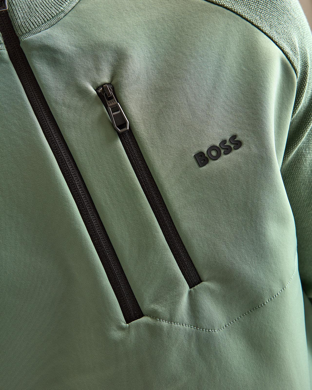 Civic Hybrid Quarter Zip Open Green
