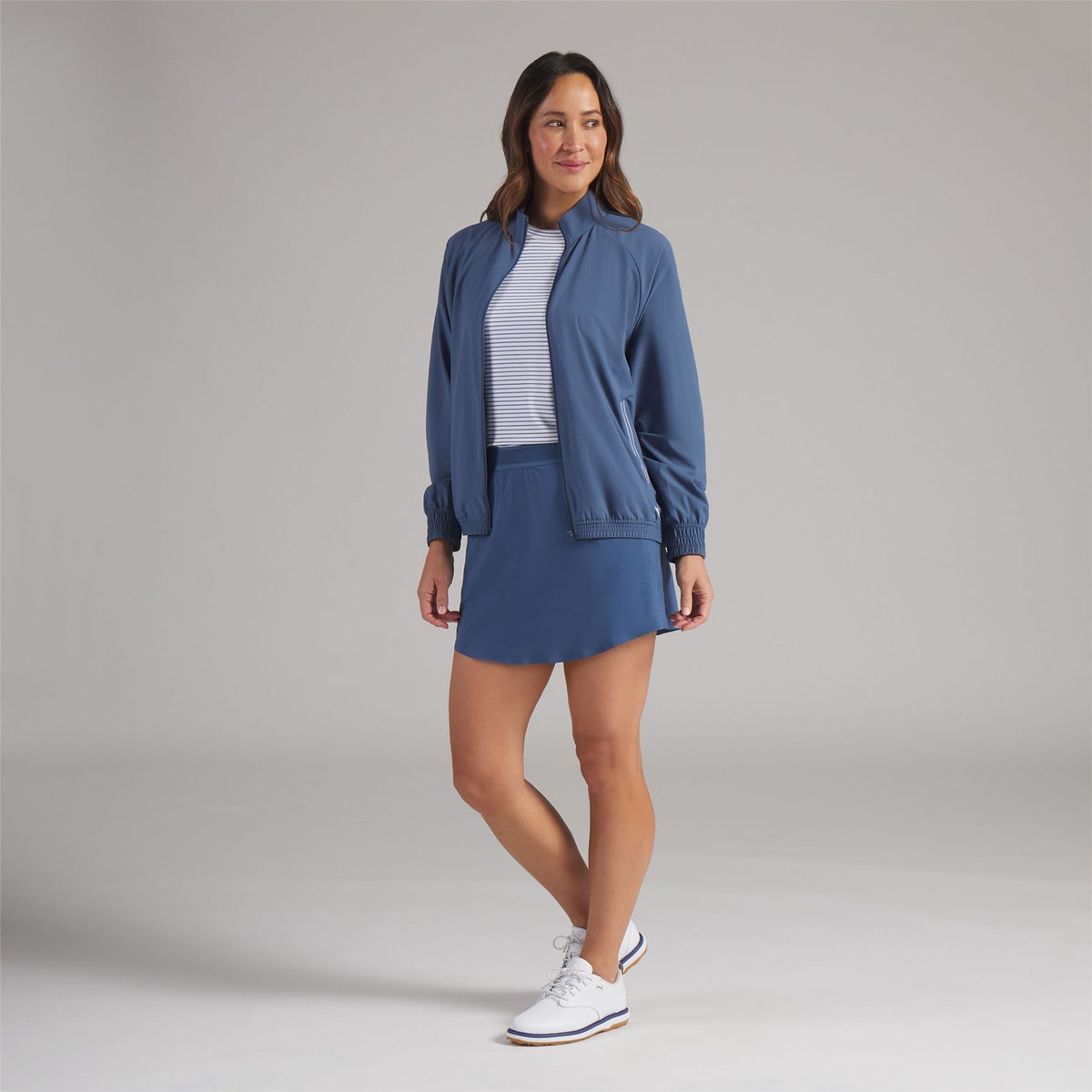 Full Zip Wind Golf Jacket Dark Indigo