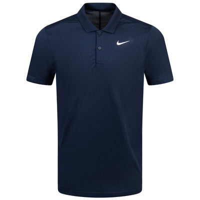 Dri-FIT Victory Solid Polo Obsidian/Weiß – SS24