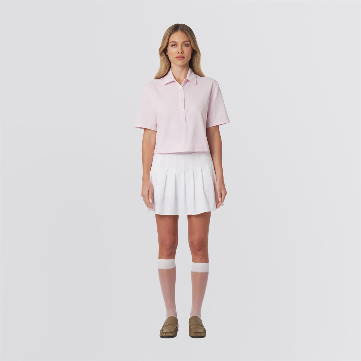 Morgan Athletic Polo Petal Pink