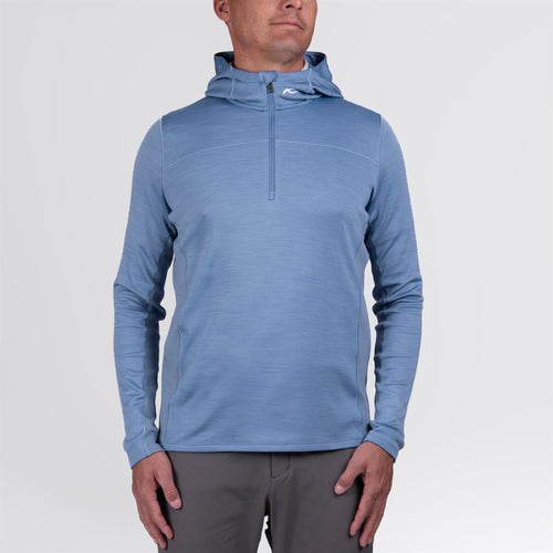 Liam Hooded Half Zip Mid Layer Neptune