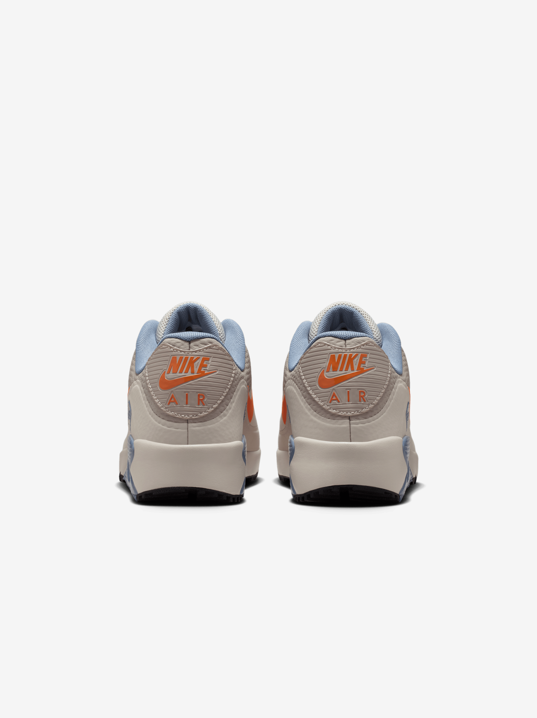 Air Max 90 Spikeless Golf Shoes Moon Particle/Safety Orange/Light Bone