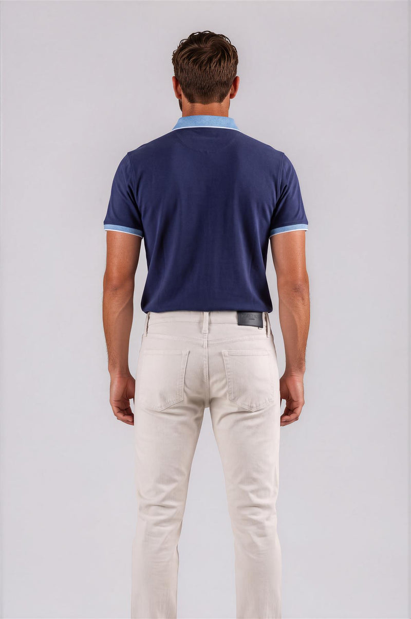 Varner Performance Pique Polo Navy Heather