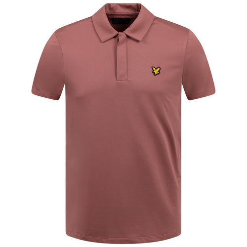 Concealed Button Polo Rose Brown - SS23