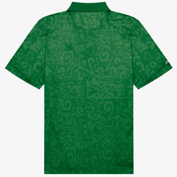Mezzo Performace Pique Printed Polo Kelly Green