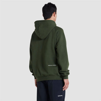 Organic Knitted Cotton Logo Hoodie Green