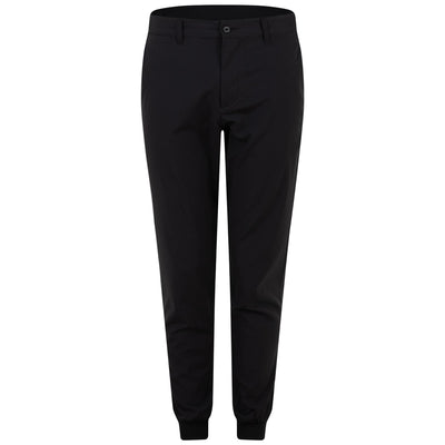 Cuff Double Weave Stretch Jogger Golf Trousers Black - SS24