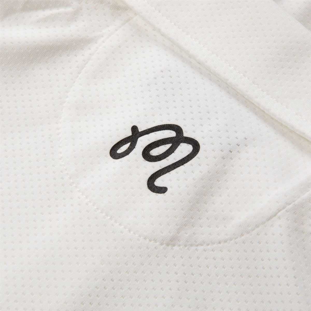 Evergreen Raglan Sleeve Mesh Polo White