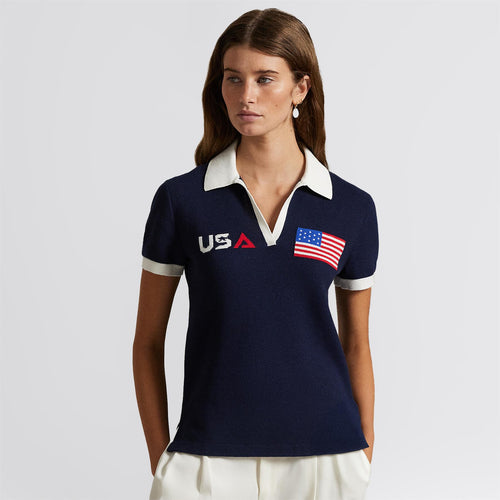 US Ryder Cup Cotton Knit Sweater Refined Navy/Ceramic White