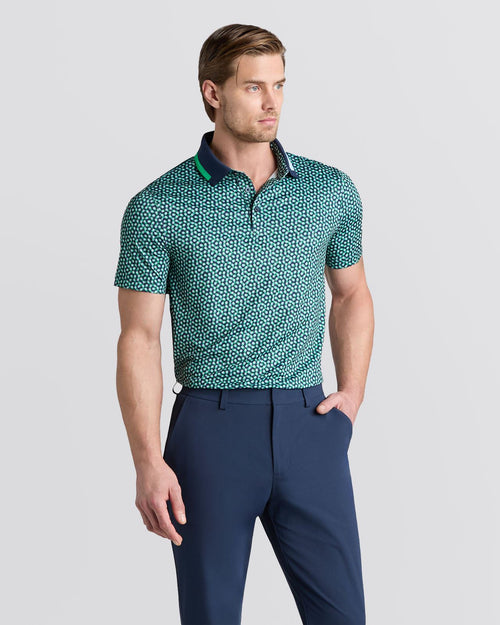3/G's Tech Jersey Polo Twilight/Clover