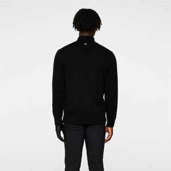【関税&送料込】JAKED Sweaters Black J.Lindeberg Jeffrey Windbreaker Sweater Black | TRENDYGOLF UK