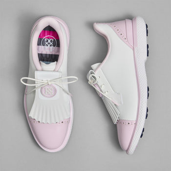 GALLIVAN2R Brogue Golf Shoes Snow/Blush