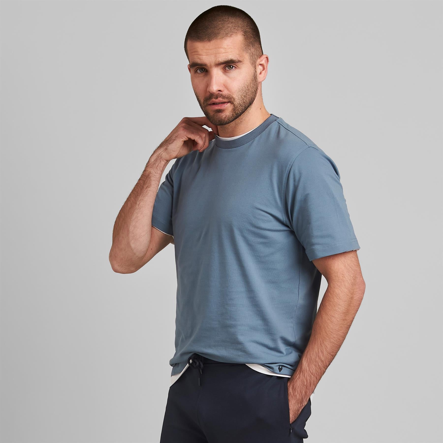 In Motion Performance Pique T-Shirt Blue