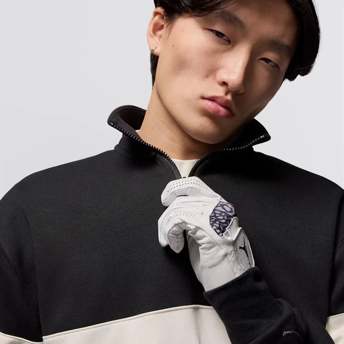 Jordan Dri-FIT Golf Half Zip Mid Layer Black/Sail/Dark Shadow