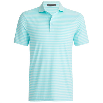 Perforated Stripe Tech Jersey Polo Powder