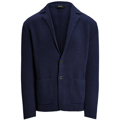 RLX Cotton Knit Cardigan Refined Navy - SS25