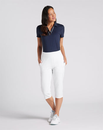 Everyday Capri 3/4 Length Trousers White