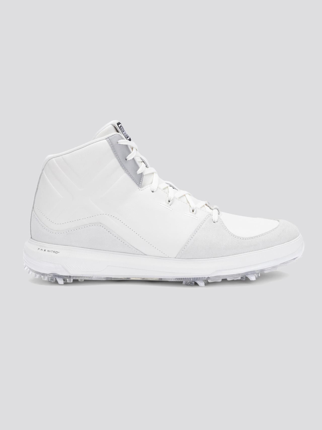 PAYNTR X Sport Mid LE RS Spiked Golf Shoes White/Black/Metallic Silver