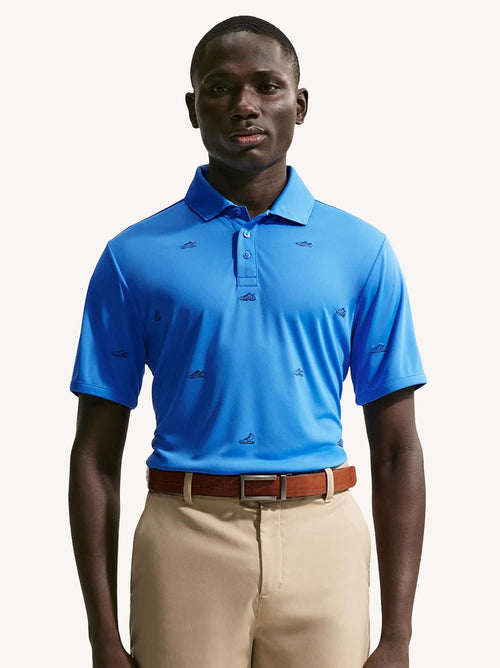 Dri-FIT Par 5 Polo Pacific Blue/College Navy