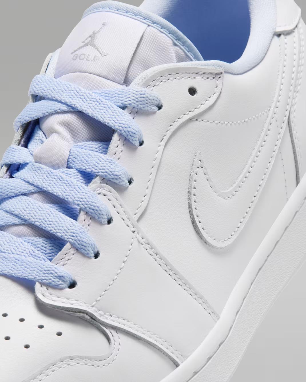 Air Jordan 1 Low G White/White/Hydrogen Blue