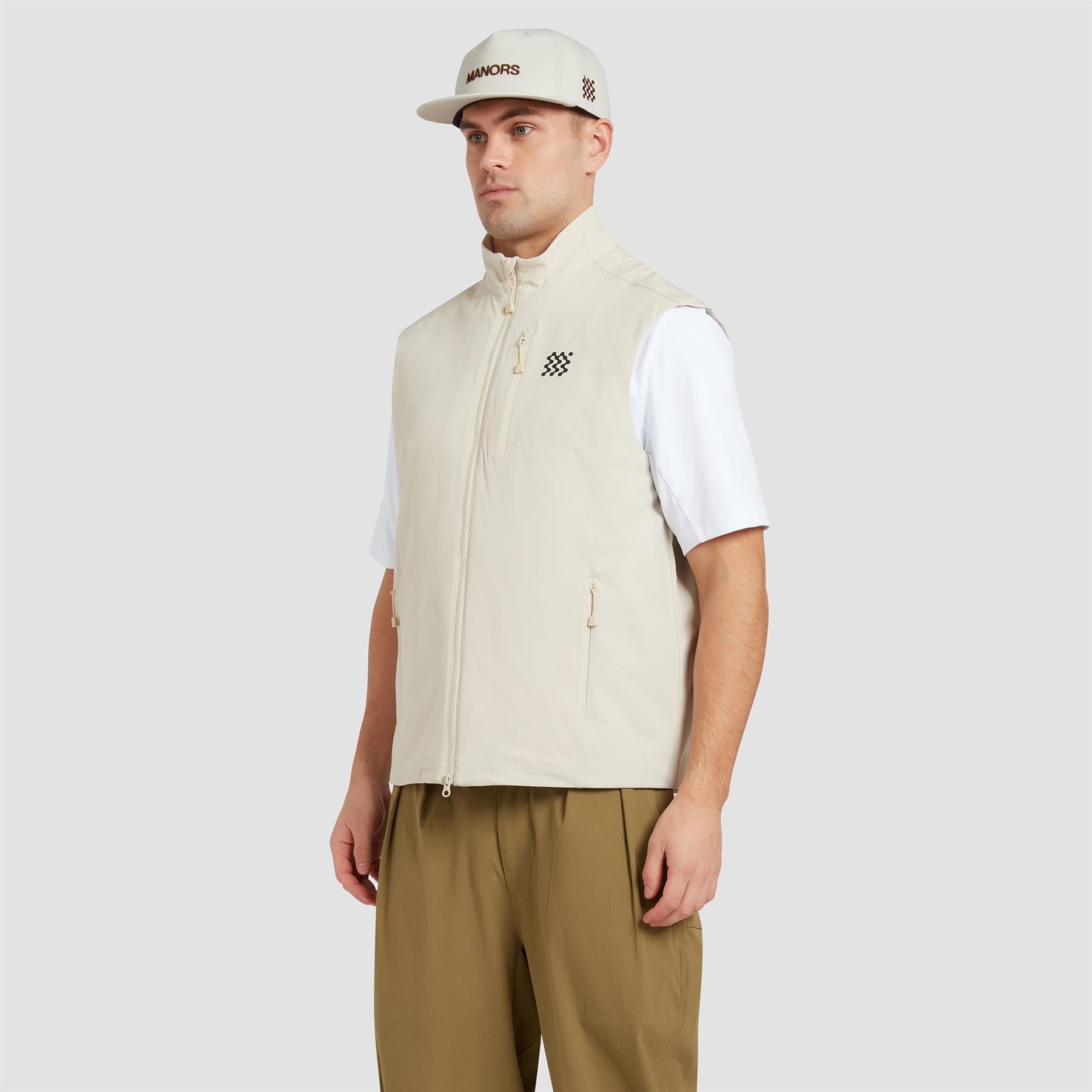 Insulated Course Gilet Ivory