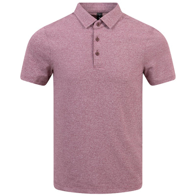Evolution Stretch Pique Polo Heathered Red Merlot - SS24