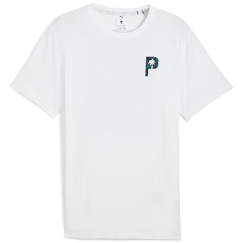 x PTC Glitch Graphic Tee White Glow - AW24