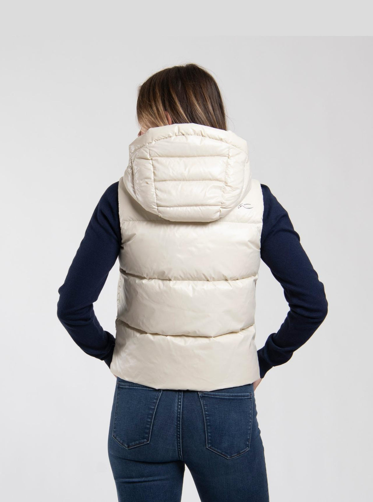 Vivi Shine Vest Alabaster