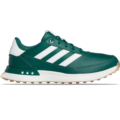 S2G Spikeless Leather '24 Golf Shoes Green/White - AW24
