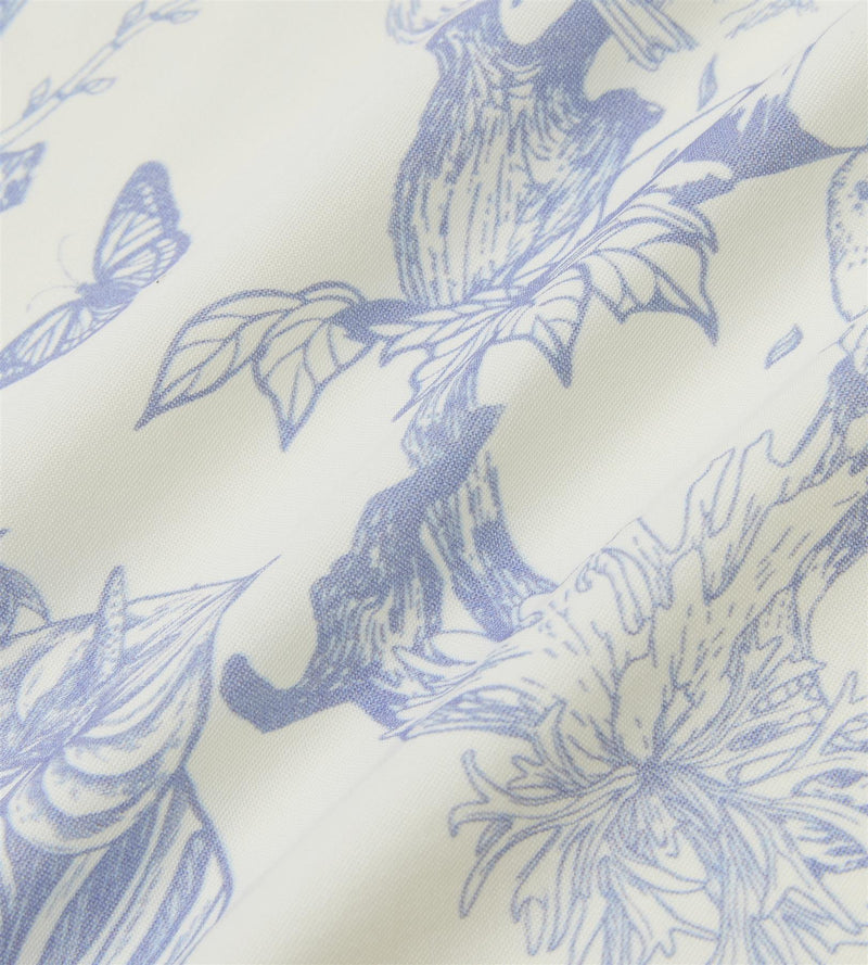 Printed Bandana Cream/Blue/Forest