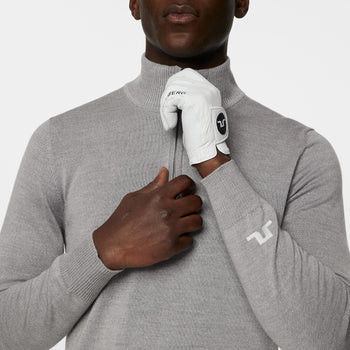 J.LINDEBERG Luis Zipped Golf sweater グレー Kian Zipped Golf Sweater Grey Melange – TRENDYGOLF UK
