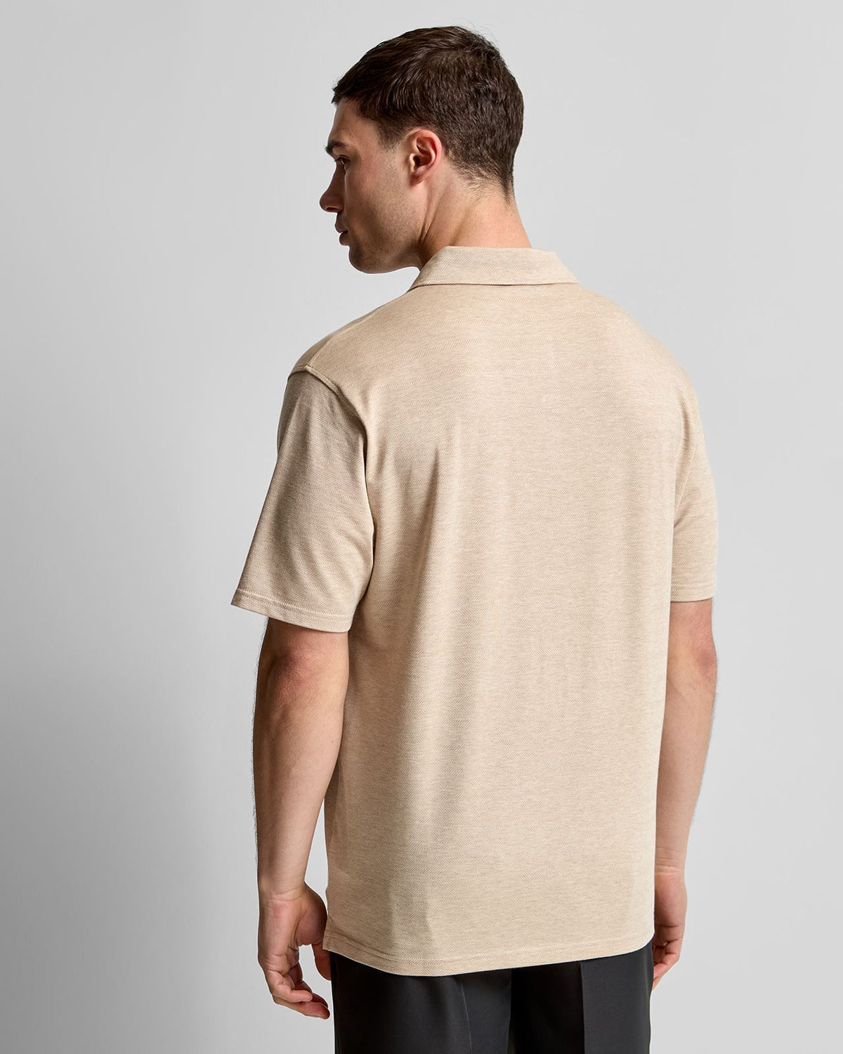 Excursionist Flex Herringbone Knit Polo Truffle