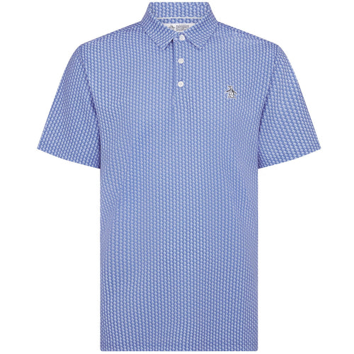 The All Over Pete Printed Polo Amparo Blue - AW24