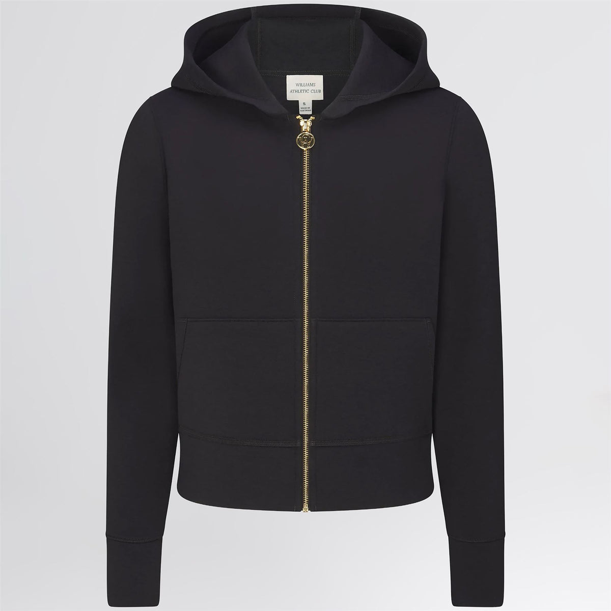 Amelie Zip Hoodie Black