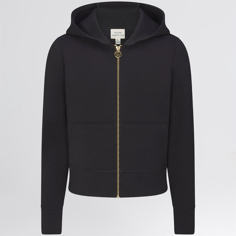 Amelie Zip Hoodie Black