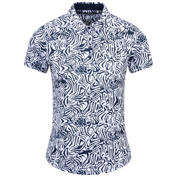 Cloudspun Zebra Polo White Glow/Deep Navy