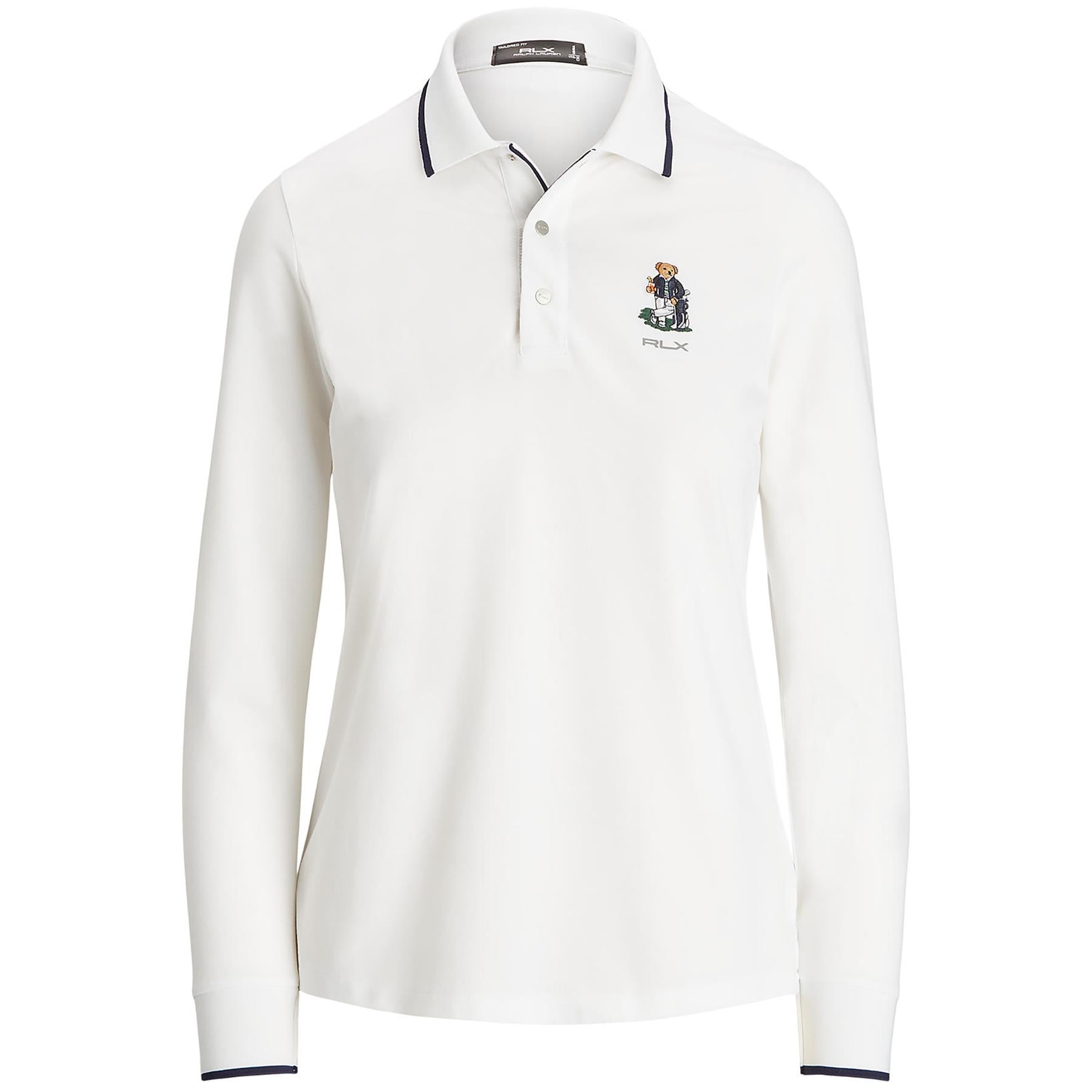 RLX Ralph Lauren White Golf Shirt Long on sale Sleeve Small