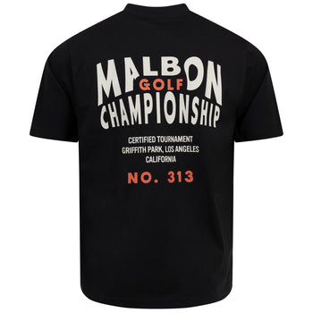 Malbon Golf Championship T-Shirt Onyx | TRENDYGOLF UK