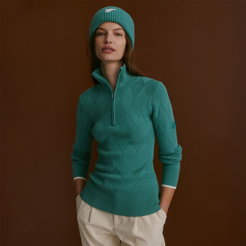 Lawson Half Zip Knit Deep Sea