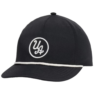 Drive 5-Panel Snapback Hat Black/White Quartz