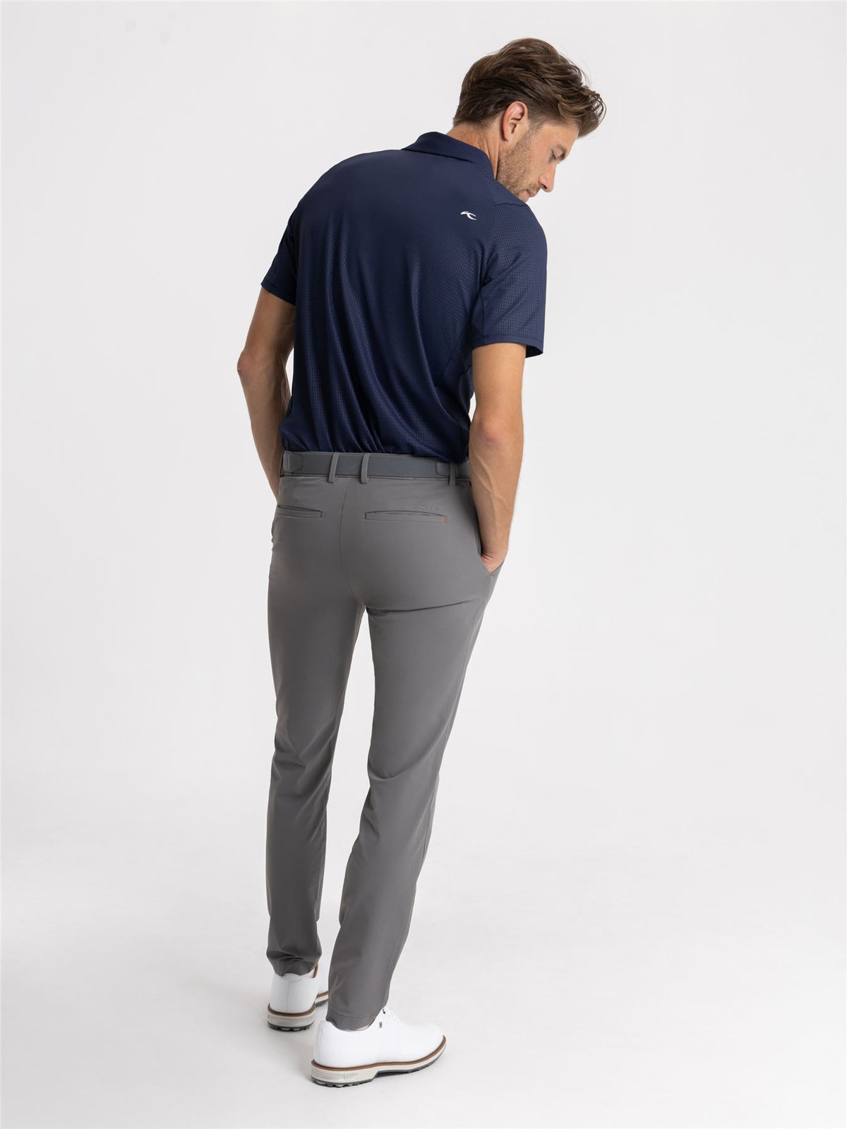 Iver Tailored Fit Trousers Steel Grey