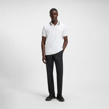 Paddy Rib Polo White
